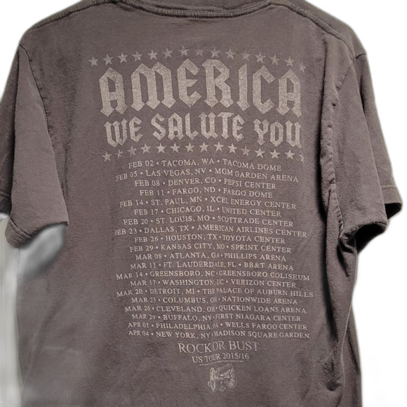 AC/DC Gray Graphic T-Shirt for Men - Picture 2 of 2